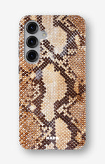 Samsung Galaxy S24 FE Tough Case – Brown Snakeskin - View 1