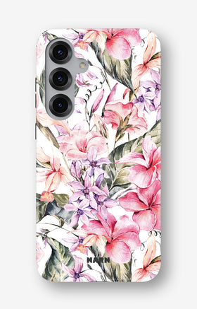 Samsung Galaxy S24 FE Tough Case – Watercolor Flowers - View 1