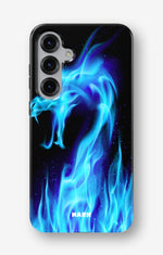Samsung Galaxy S24 FE Tough Case – Blue Flames Dragon - View 1