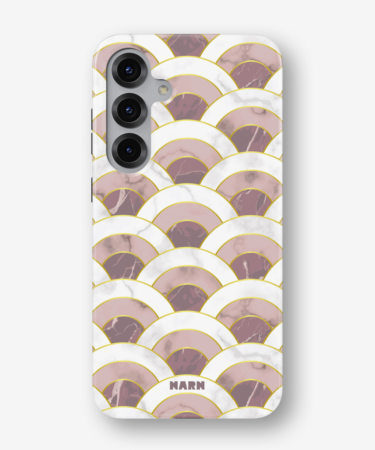Samsung Galaxy S24 FE Tough Case – Pink Marble Waves - View 1