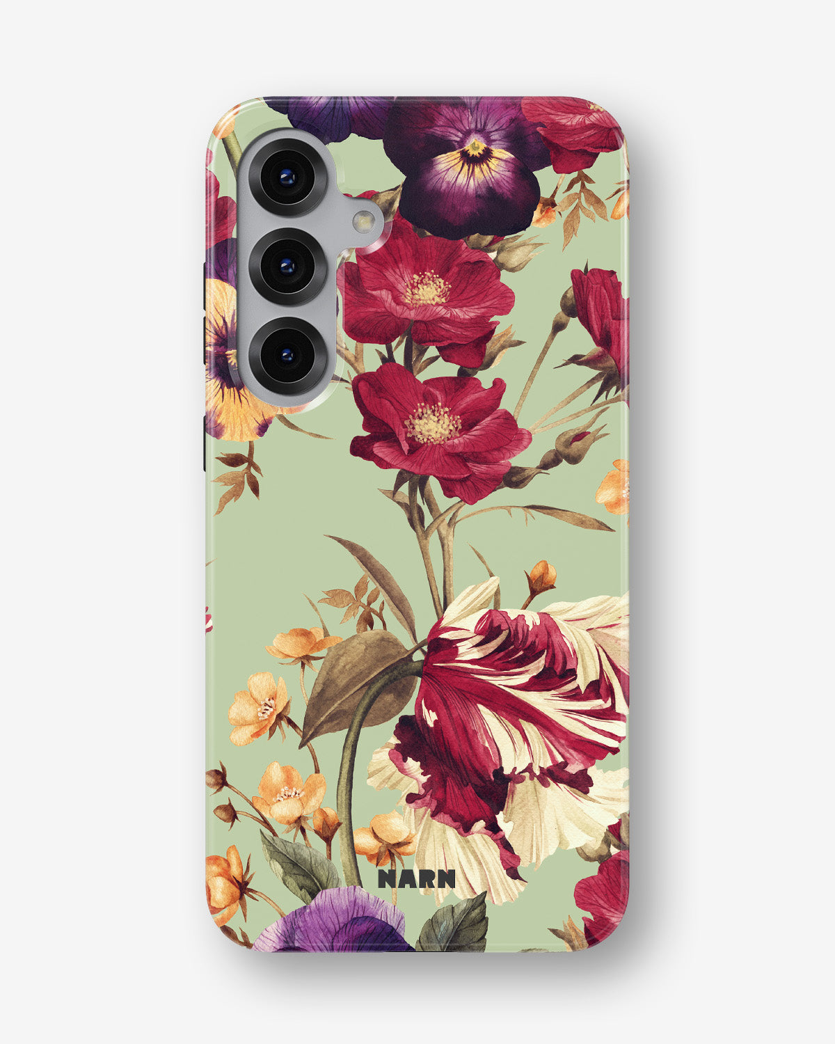 Samsung Galaxy S24 FE Tough Case – Pansy Pansy - View 1