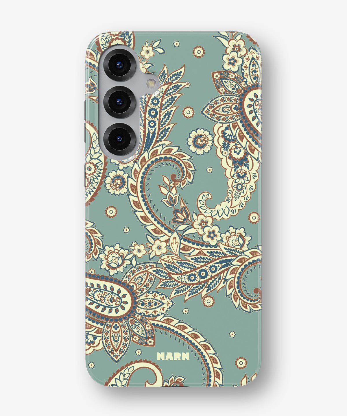 Samsung Galaxy S24 FE Tough Case – Paisley Green - View 1