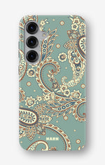 Samsung Galaxy S24 FE Tough Case – Paisley Green - View 1