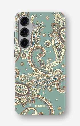 Samsung Galaxy S24 FE Tough Case – Paisley Green - View 1