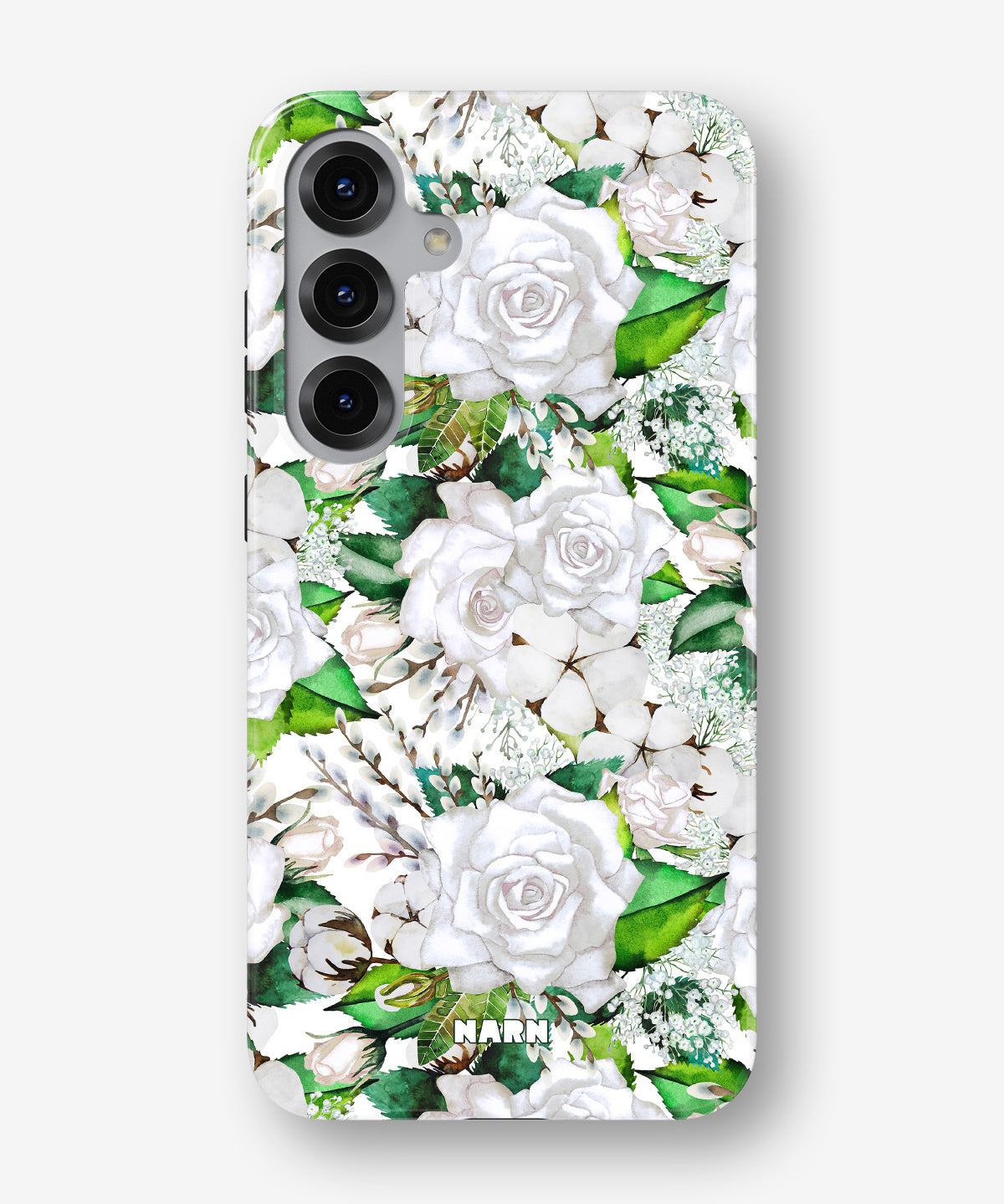 Samsung Galaxy S24 FE Tough Case – White Bloom - View 1
