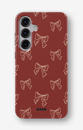 Samsung Galaxy S24 FE Tough Case – Cherry Bows - View 1