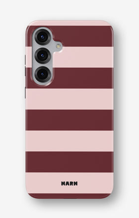 Samsung Galaxy S24 FE Tough Case – Cranberry Stripe - View 1