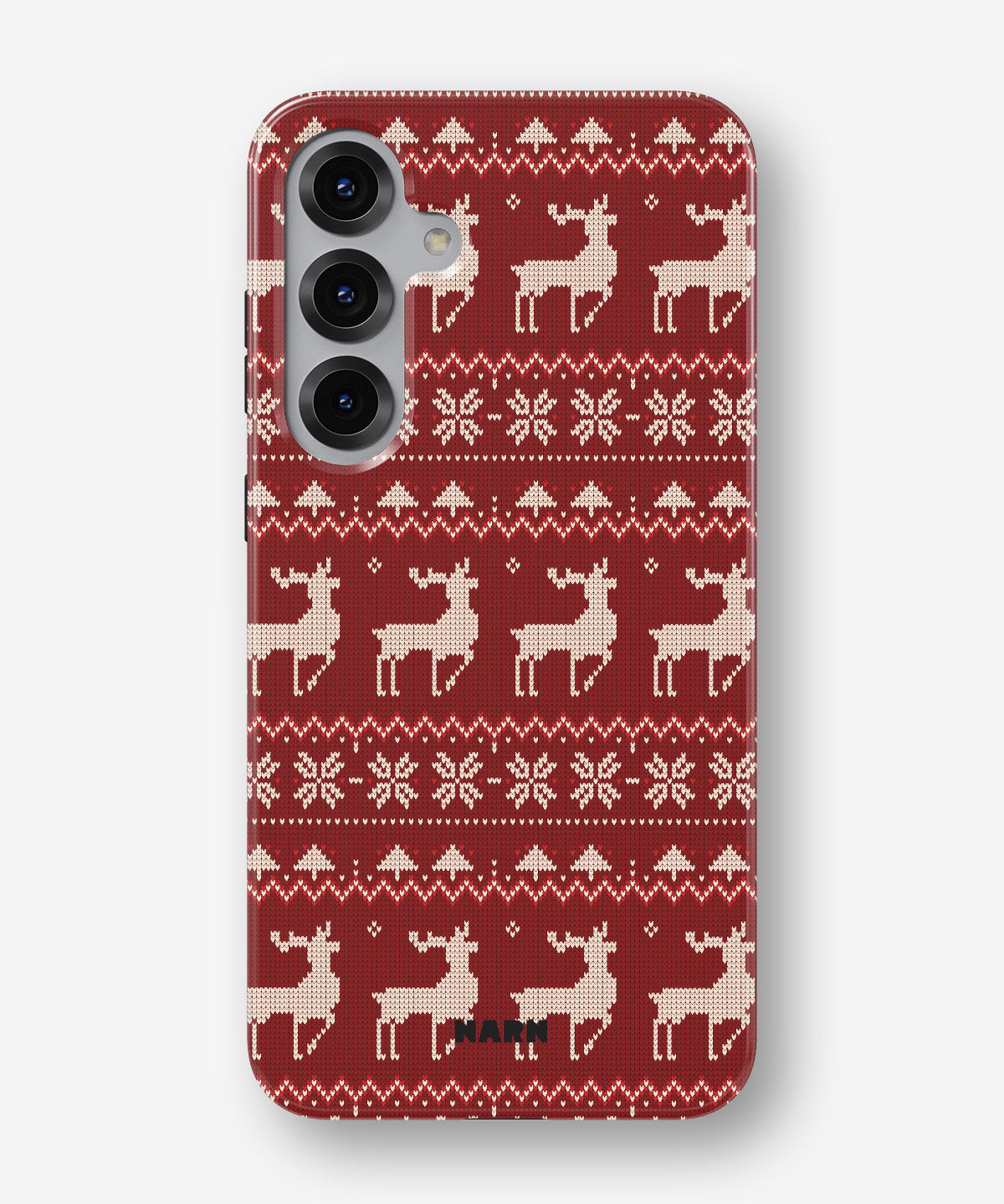 Samsung Galaxy S24 FE Tough Case – Reindeer Knit - View 1