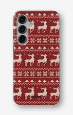 Samsung Galaxy S24 FE Tough Case – Reindeer Knit - View 1