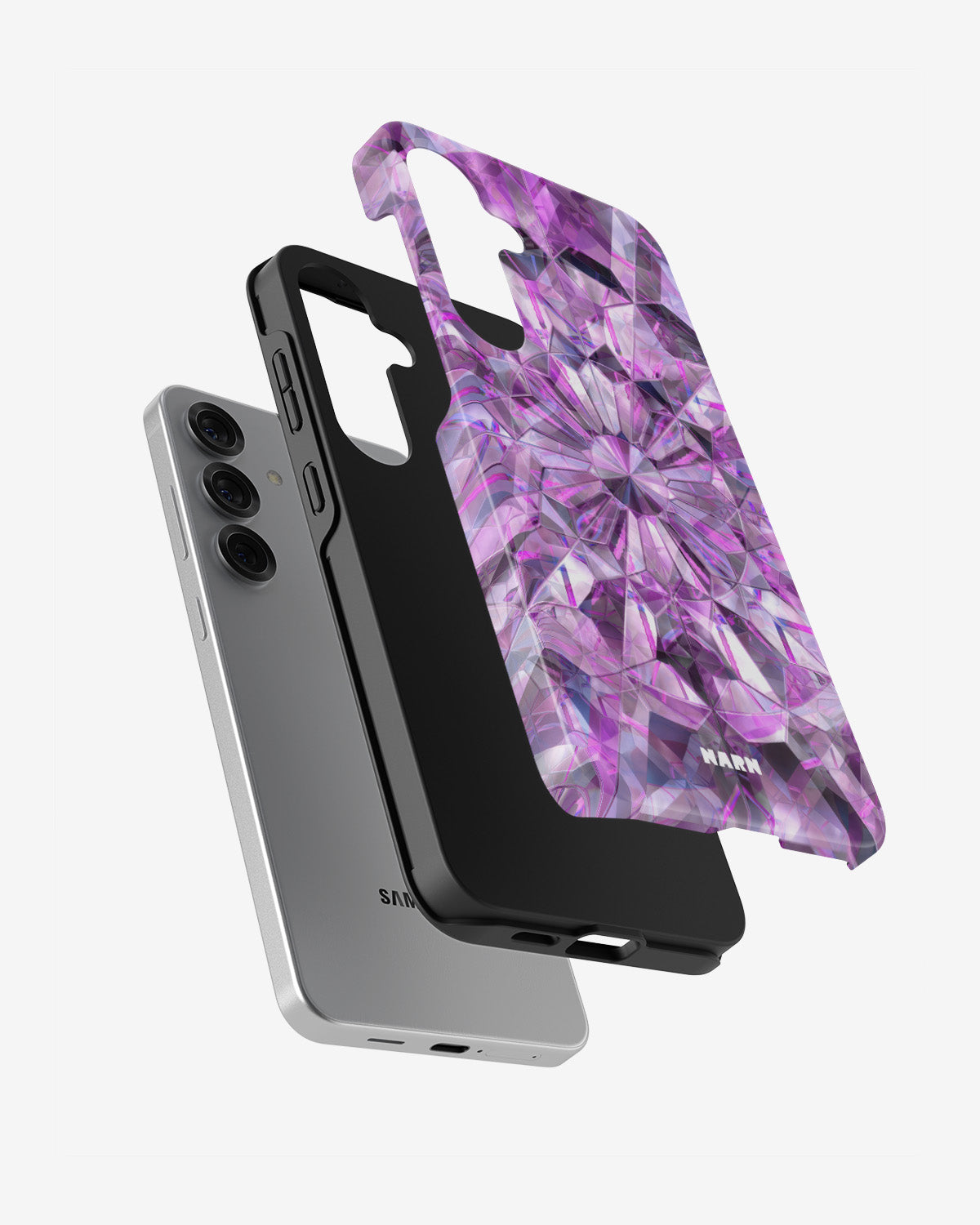 Samsung Galaxy S24 FE Tough Case – Lavender Crystals - View 2