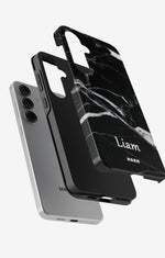 Samsung Galaxy S24 FE Tough Case – Custom - Black Marble - View 2