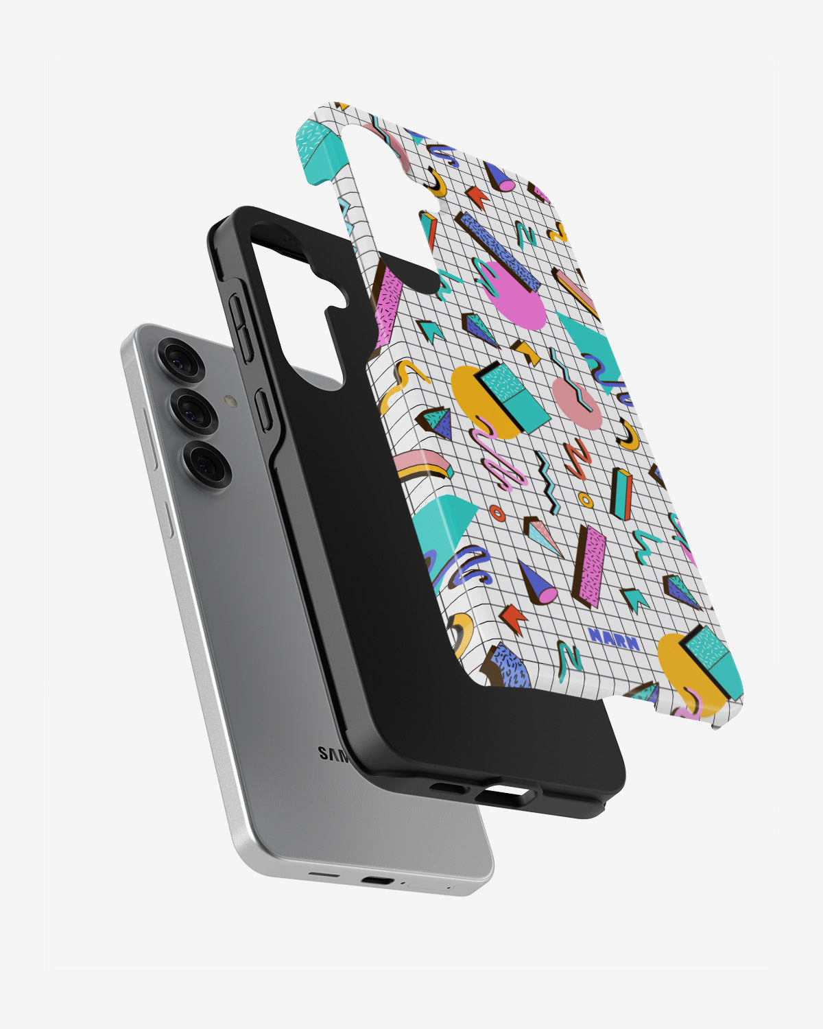 Samsung Galaxy S24 FE Tough Case – 80s Memphis - View 2