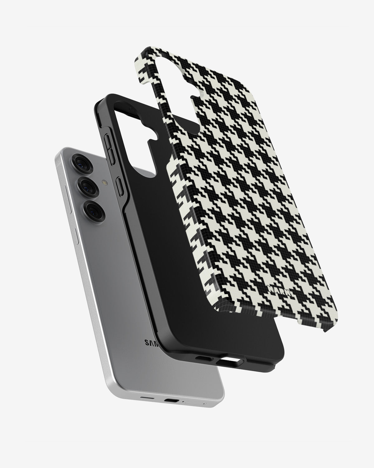 Samsung Galaxy S24 FE Tough Case – Houndstooth - View 2