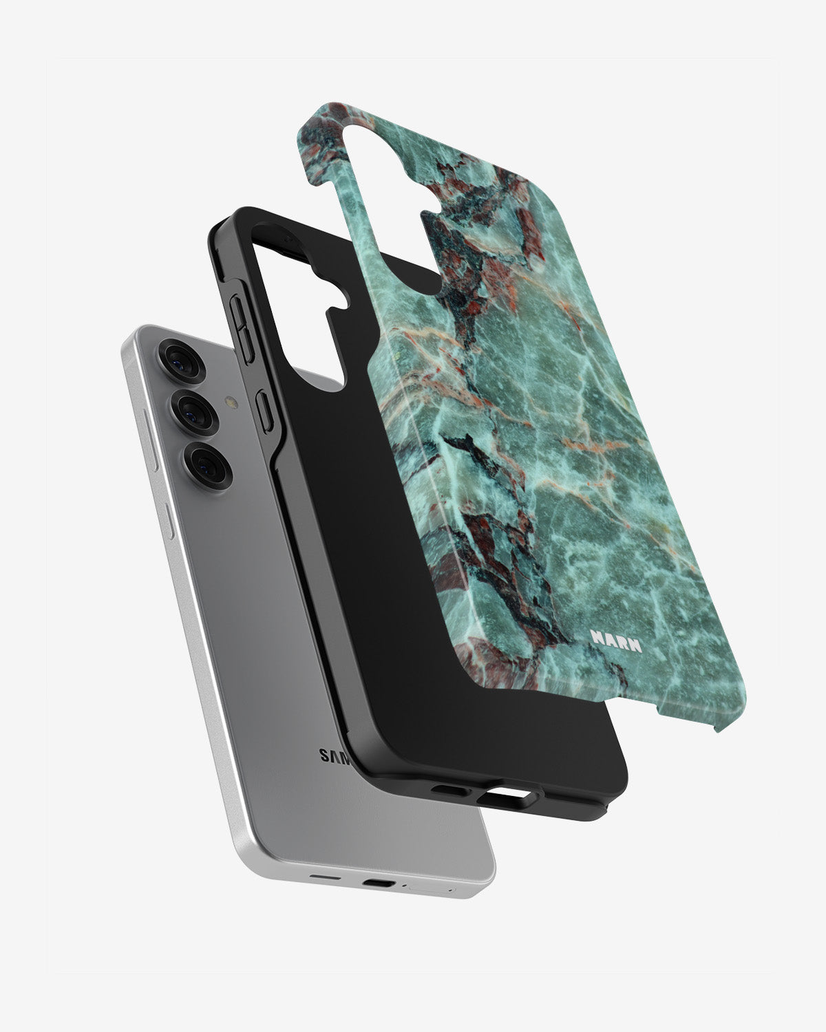Samsung Galaxy S24 FE Tough Case – Green Marble - View 2