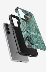 Samsung Galaxy S24 FE Tough Case – Green Marble - View 2
