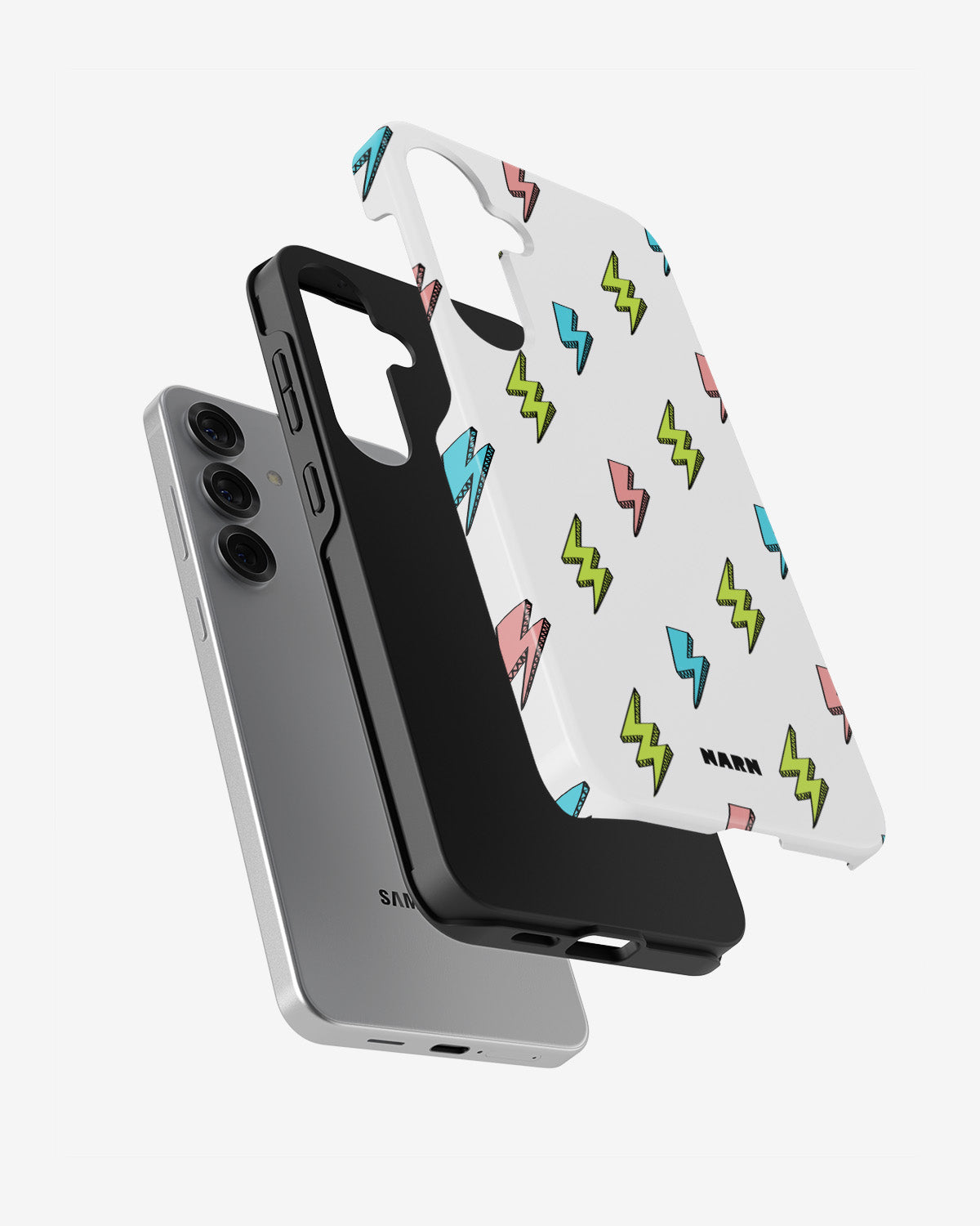 Samsung Galaxy S24 FE Tough Case – Lightning Bolts - View 2