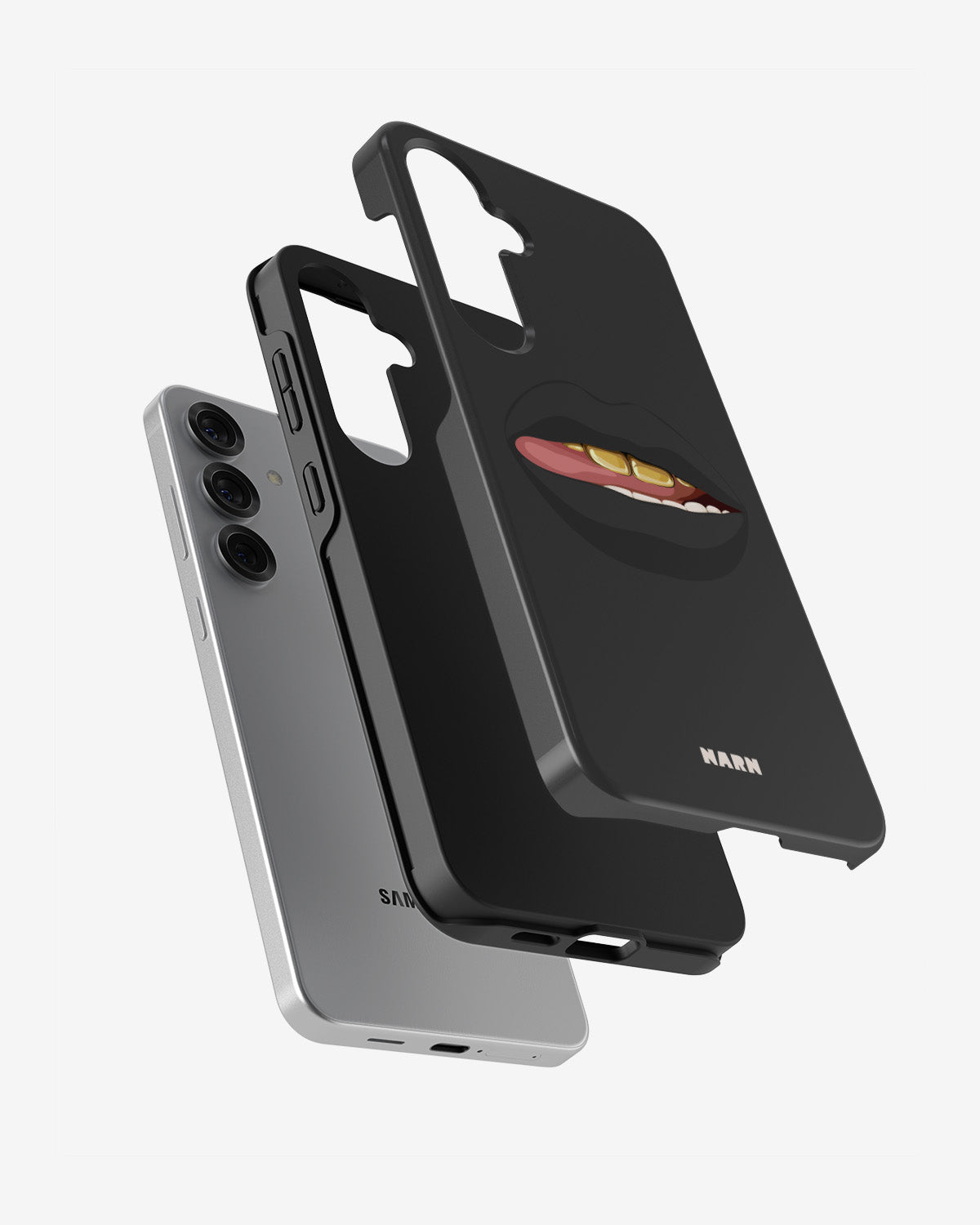 Samsung Galaxy S24 FE Tough Case – Golden Lips - View 2