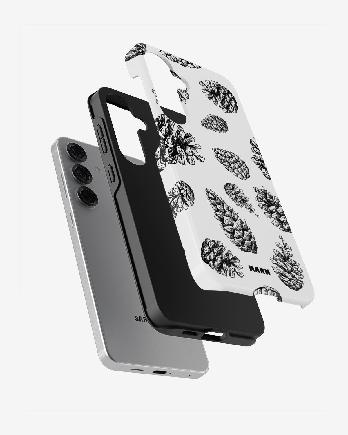 Samsung Galaxy S24 FE Tough Case – Pine Cones - View 2