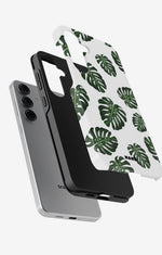 Samsung Galaxy S24 FE Tough Case – Monstera Pattern - View 2