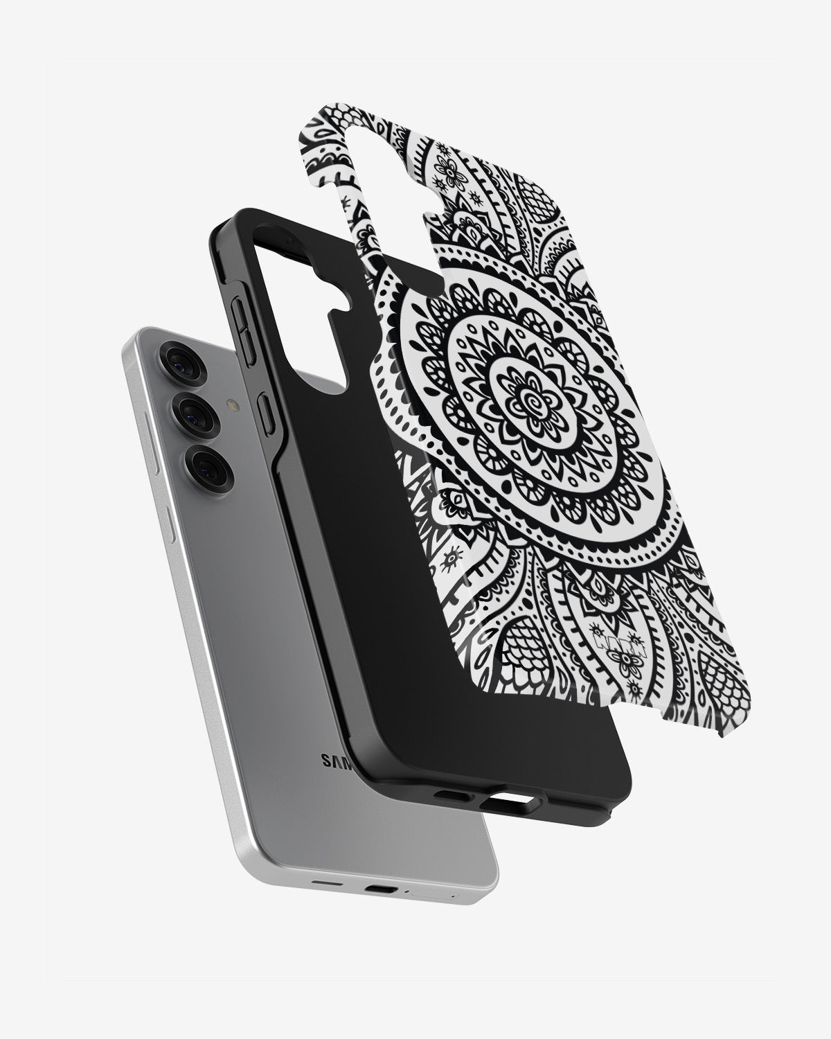 Samsung Galaxy S24 FE Tough Case – Henna Mandala - View 2