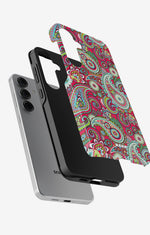 Samsung Galaxy S24 FE Tough Case – Paisley Paradise - View 2