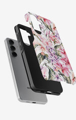 Samsung Galaxy S24 FE Tough Case – Watercolor Flowers - View 2