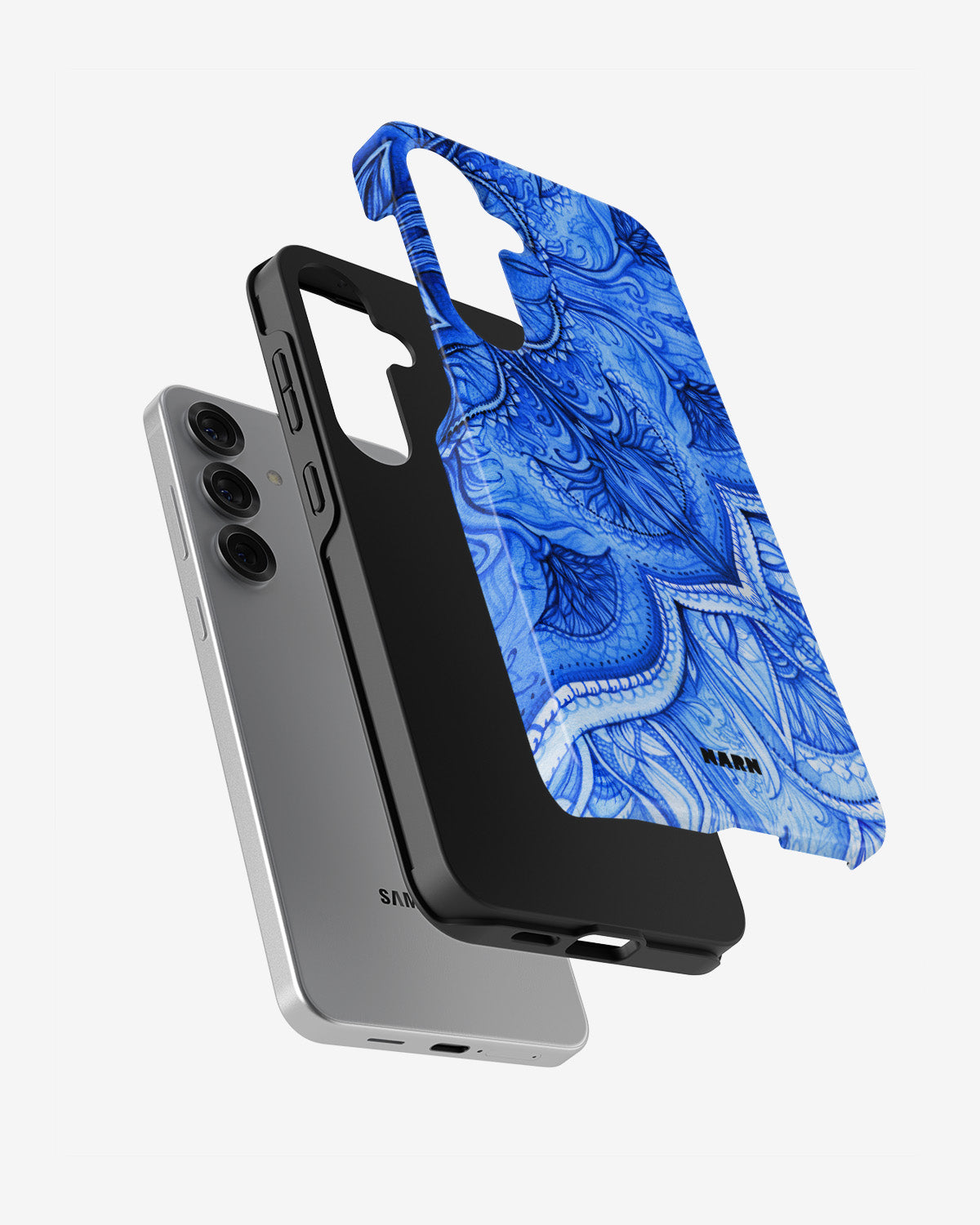 Samsung Galaxy S24 FE Tough Case – Blue Vintage - View 2