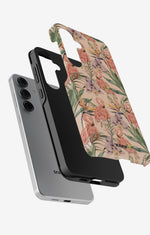 Samsung Galaxy S24 FE Tough Case – Flamingos & Flowers - View 2
