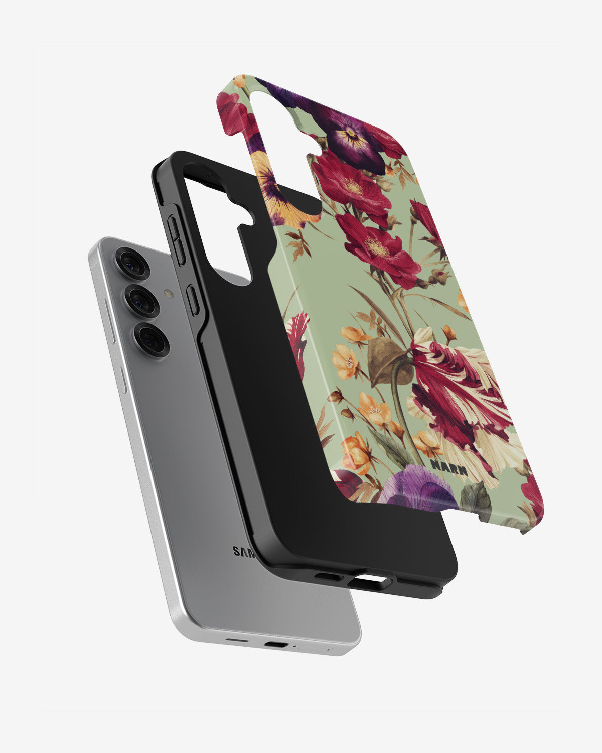 Samsung Galaxy S24 FE Tough Case – Pansy Pansy - View 2