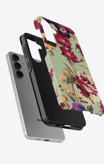 Samsung Galaxy S24 FE Tough Case – Pansy Pansy - View 2