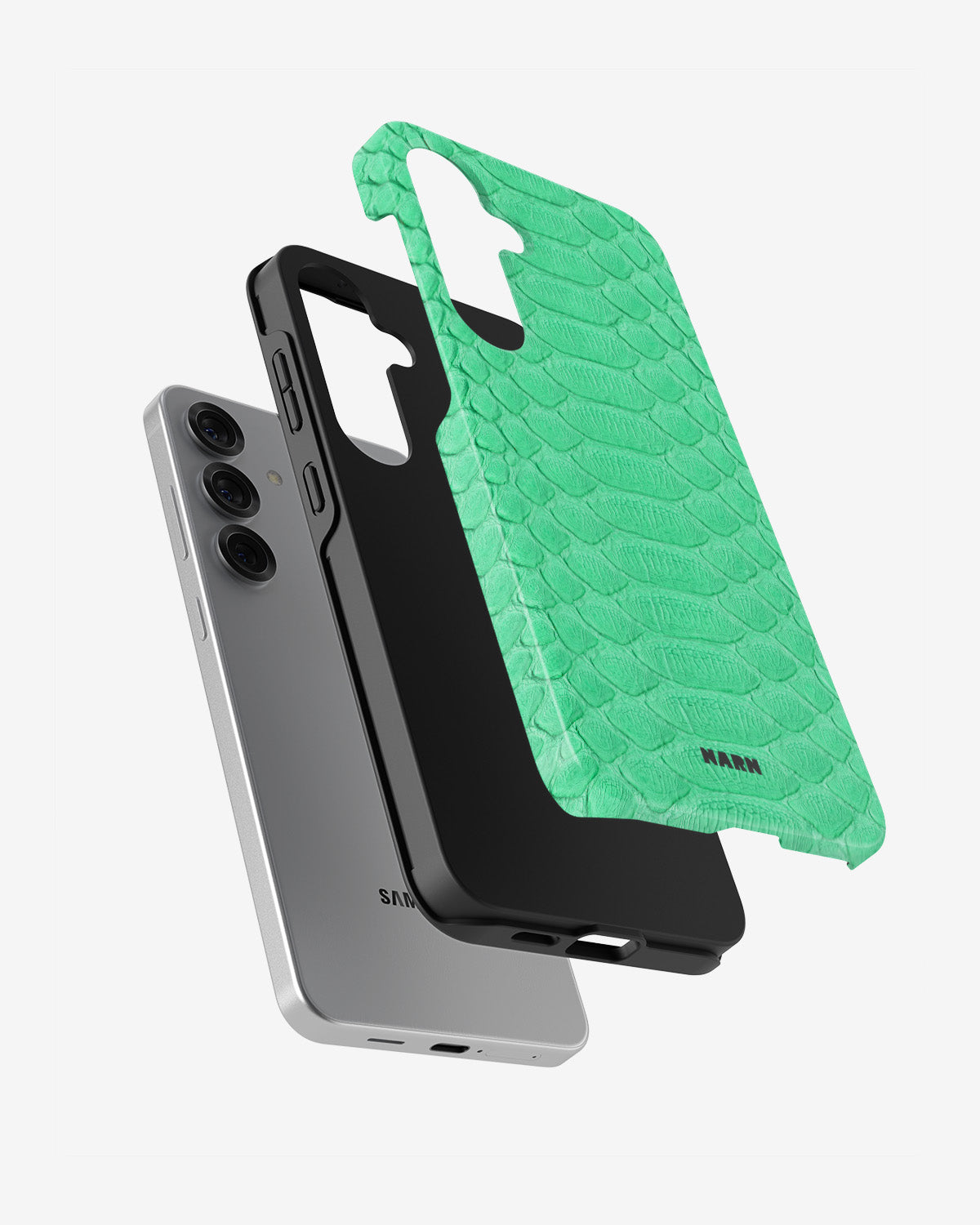 Samsung Galaxy S24 FE Tough Case – Turquoise Snake - View 2
