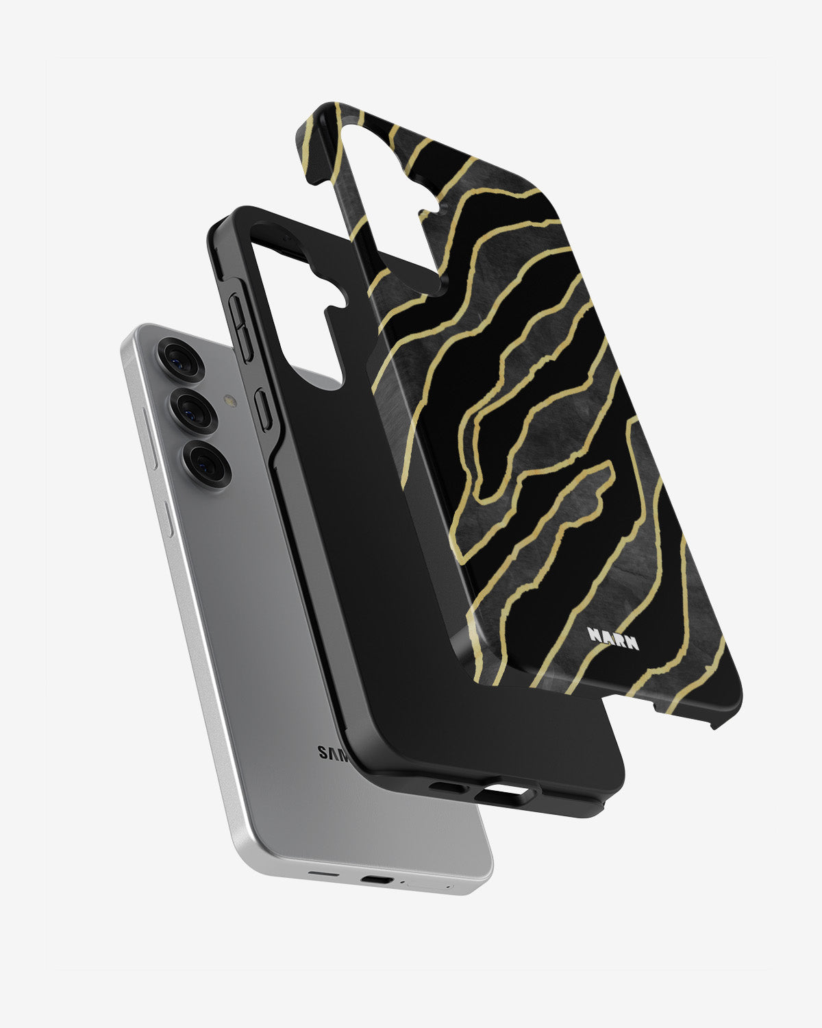 Samsung Galaxy S24 FE Tough Case – Golden Zebra - View 2