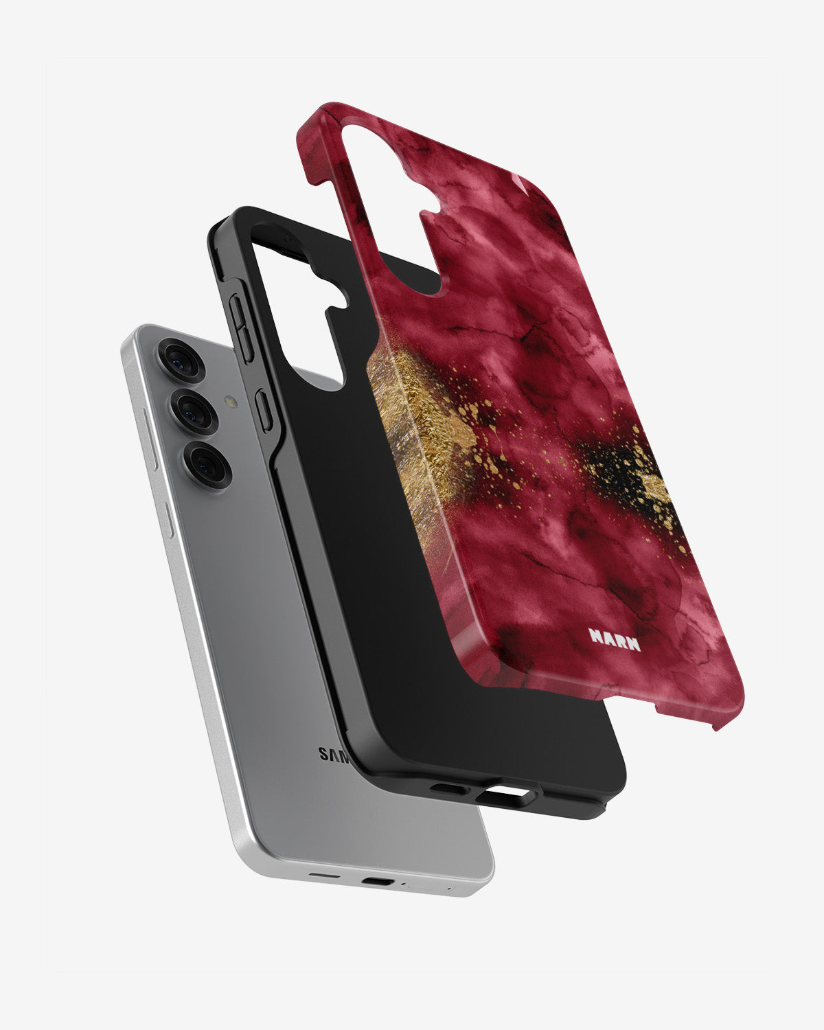 Samsung Galaxy S24 FE Tough Case – Burgendy Shimmer - View 2