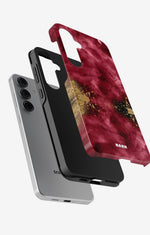 Samsung Galaxy S24 FE Tough Case – Burgendy Shimmer - View 2