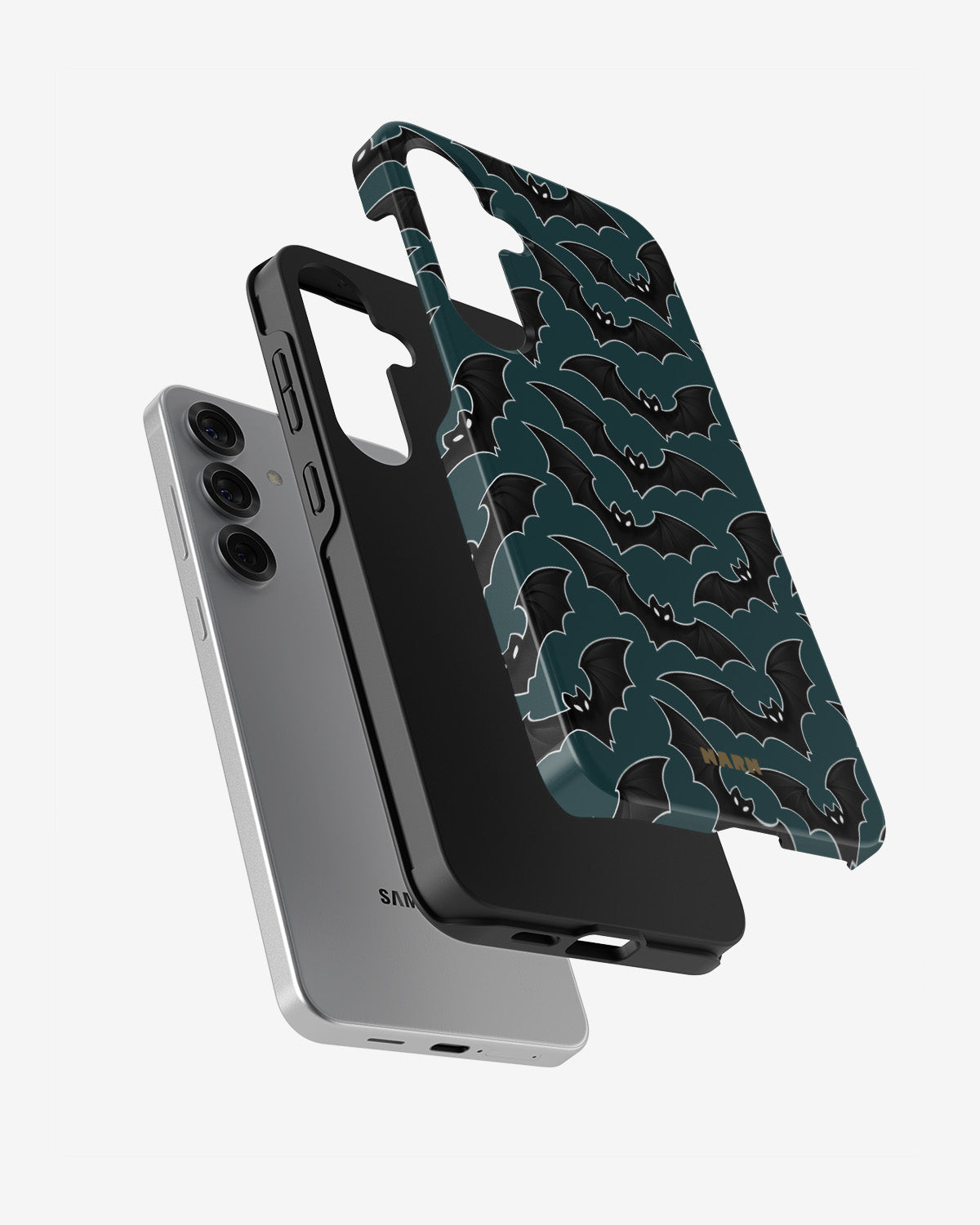 Samsung Galaxy S24 FE Tough Case – Midnight Bats - View 2
