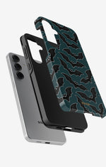 Samsung Galaxy S24 FE Tough Case – Midnight Bats - View 2