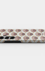 Samsung Galaxy S24 FE Tough Case – Pink Marble Waves - View 3