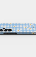 Samsung Galaxy S24 FE Tough Case – Blue Daisies - View 3