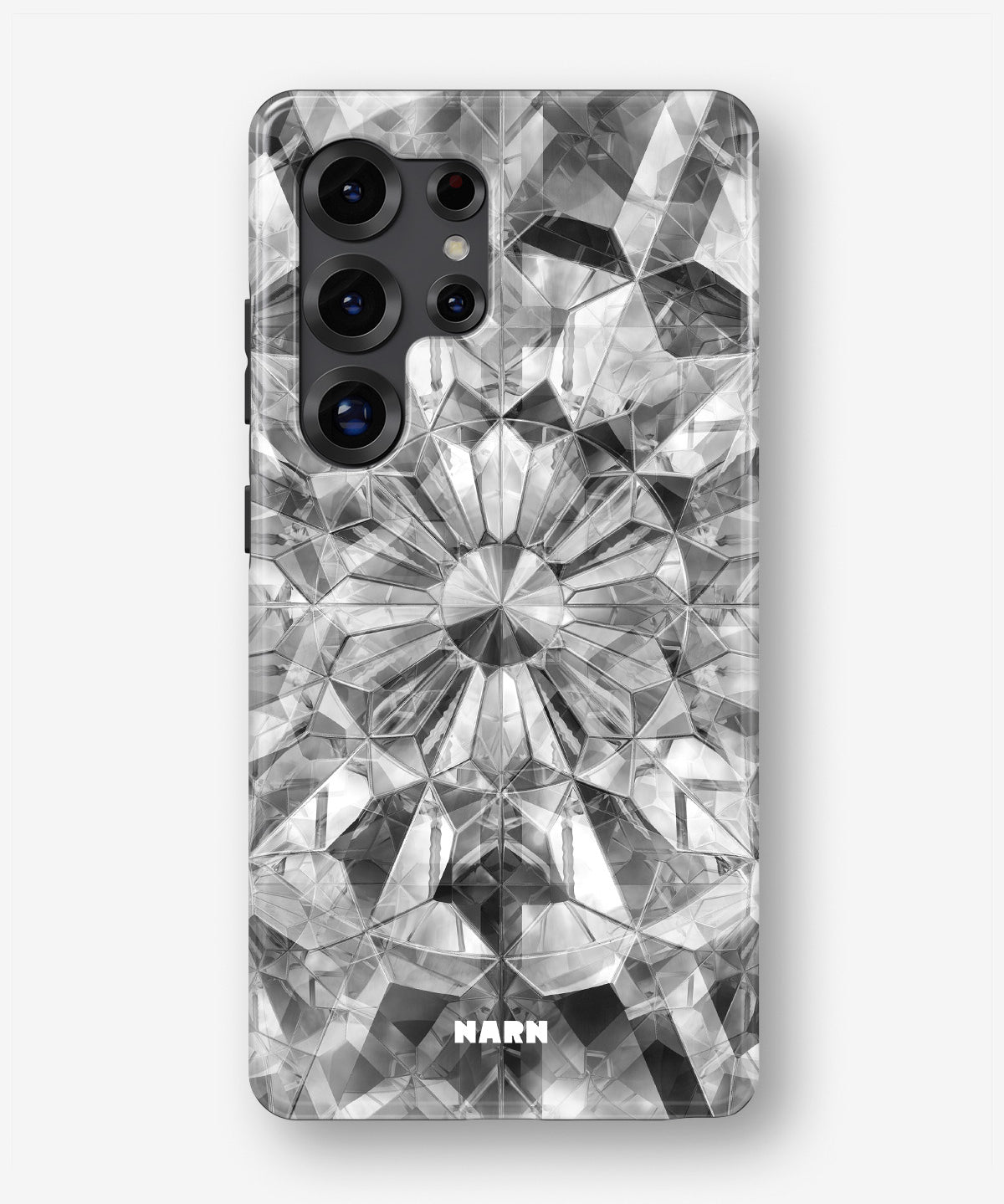 Samsung Galaxy S24 Ultra Tough Case – Grey Crystals - View 1
