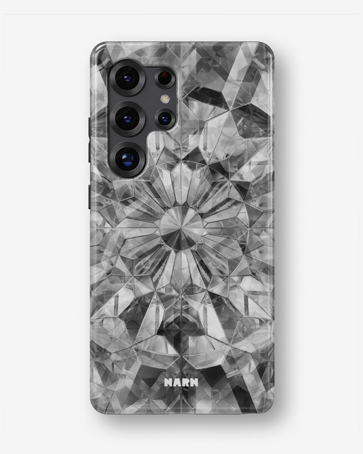 Samsung Galaxy S24 Ultra Tough Case – Grey Crystals - View 1