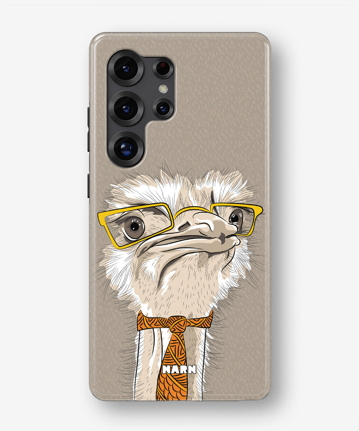 Samsung Galaxy S24 Ultra Tough Case – Hipster Ostrich - View 1