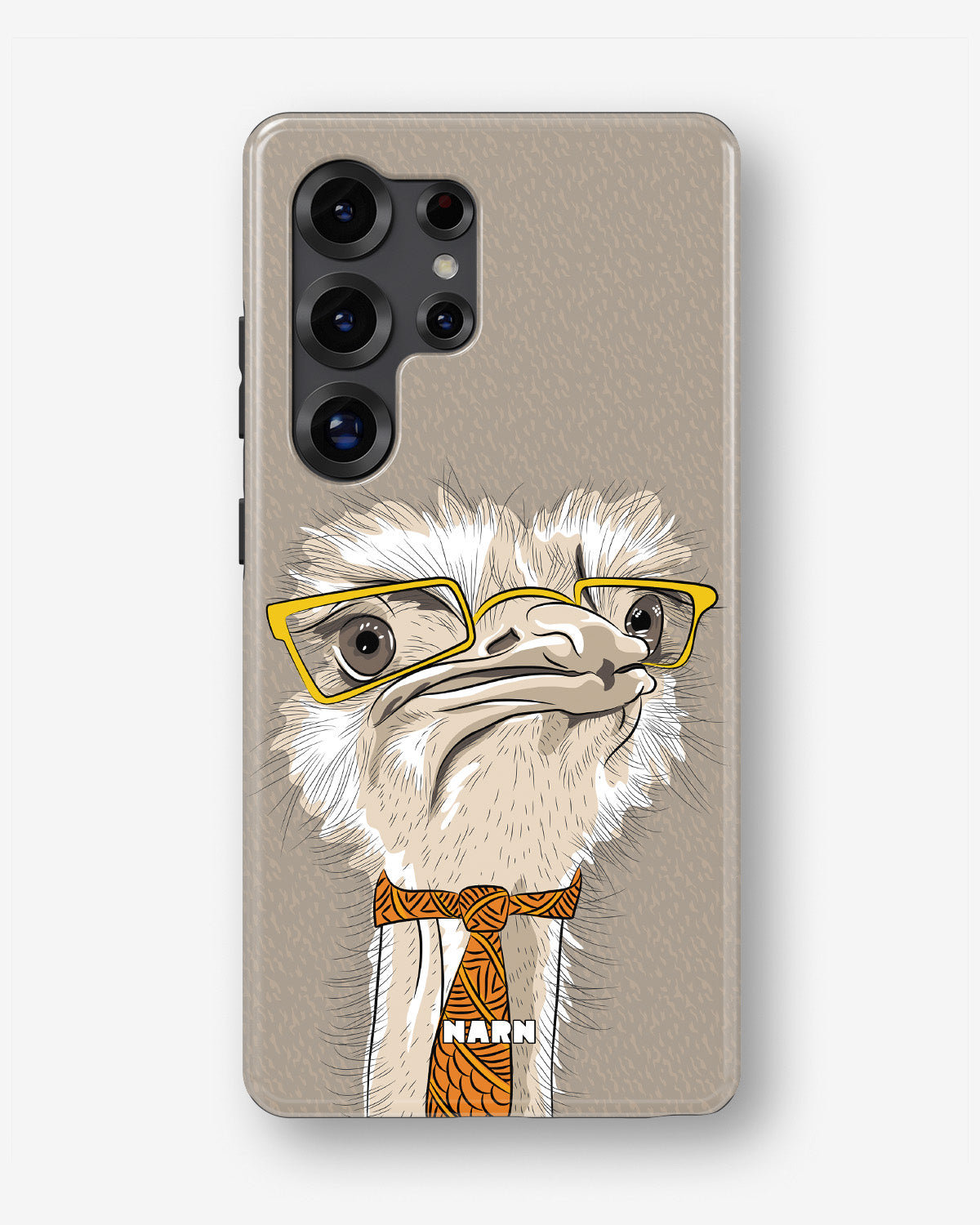 Samsung Galaxy S24 Ultra Tough Case – Hipster Ostrich - View 1