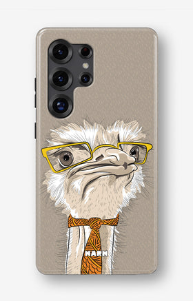 Samsung Galaxy S24 Ultra Tough Case – Hipster Ostrich - View 1
