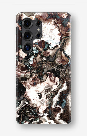Samsung Galaxy S24 Ultra Tough Case – Marble Brown - View 1