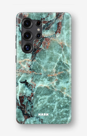 Samsung Galaxy S24 Ultra Tough Case – Green Marble - View 1