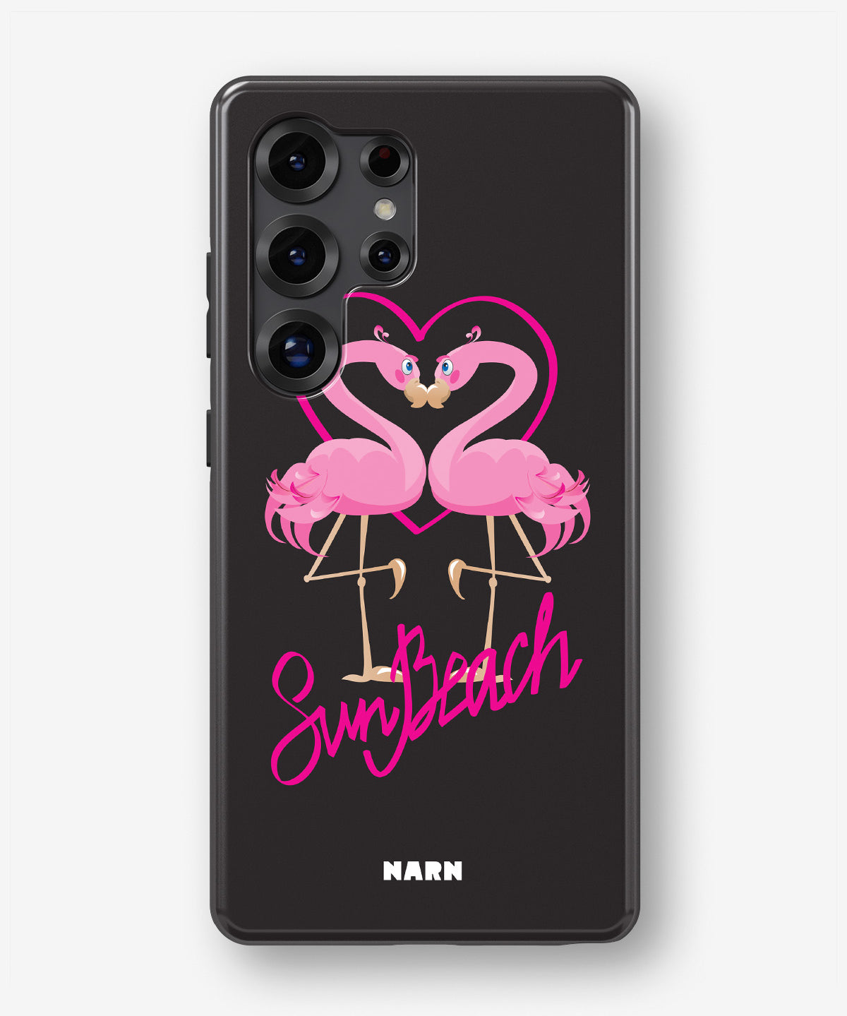 Samsung Galaxy S24 Ultra Tough Case – Beach Flamingo - View 1