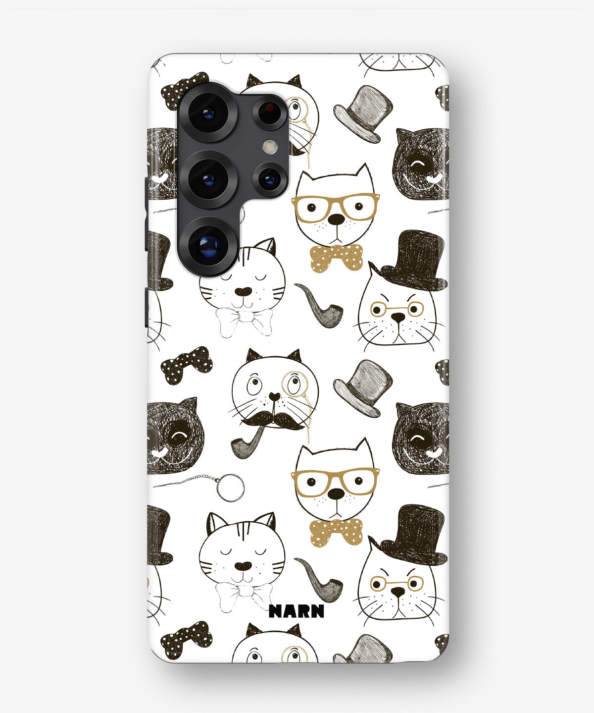 Samsung Galaxy S24 Ultra Tough Case – Cartoon Cats - View 1