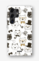 Samsung Galaxy S24 Ultra Tough Case – Cartoon Cats - View 1