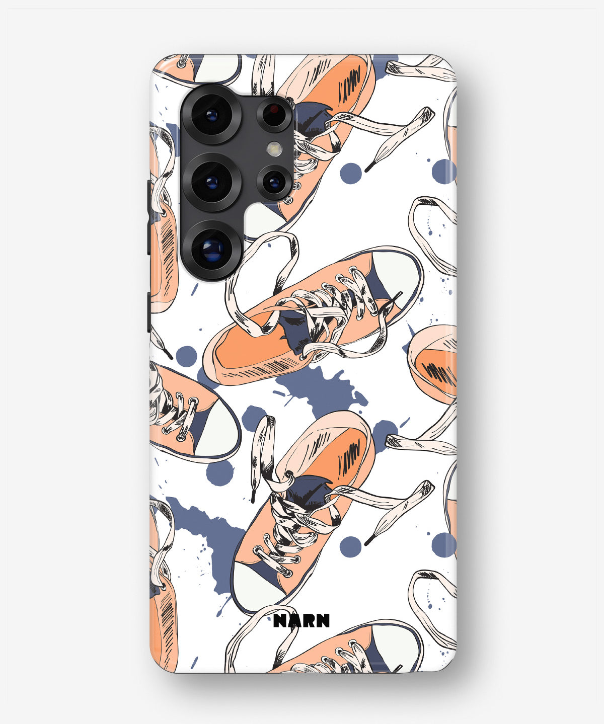 Samsung Galaxy S24 Ultra Tough Case – Apricot Sneakers - View 1