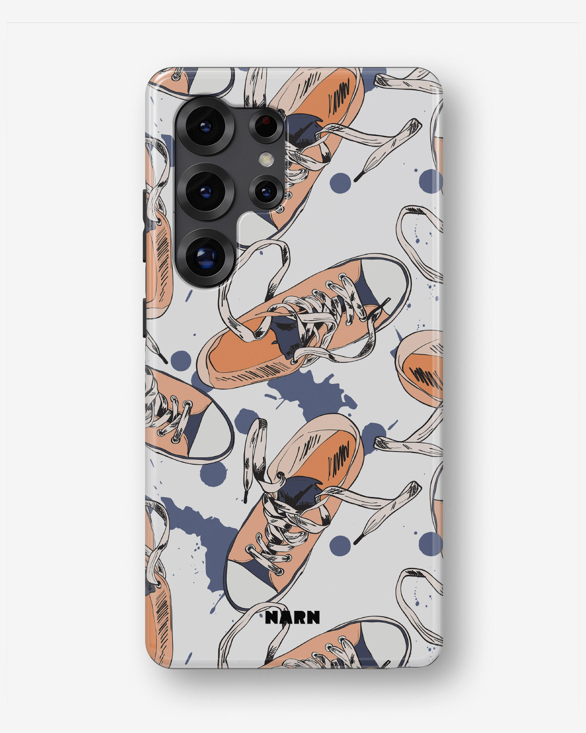 Samsung Galaxy S24 Ultra Tough Case – Apricot Sneakers - View 1